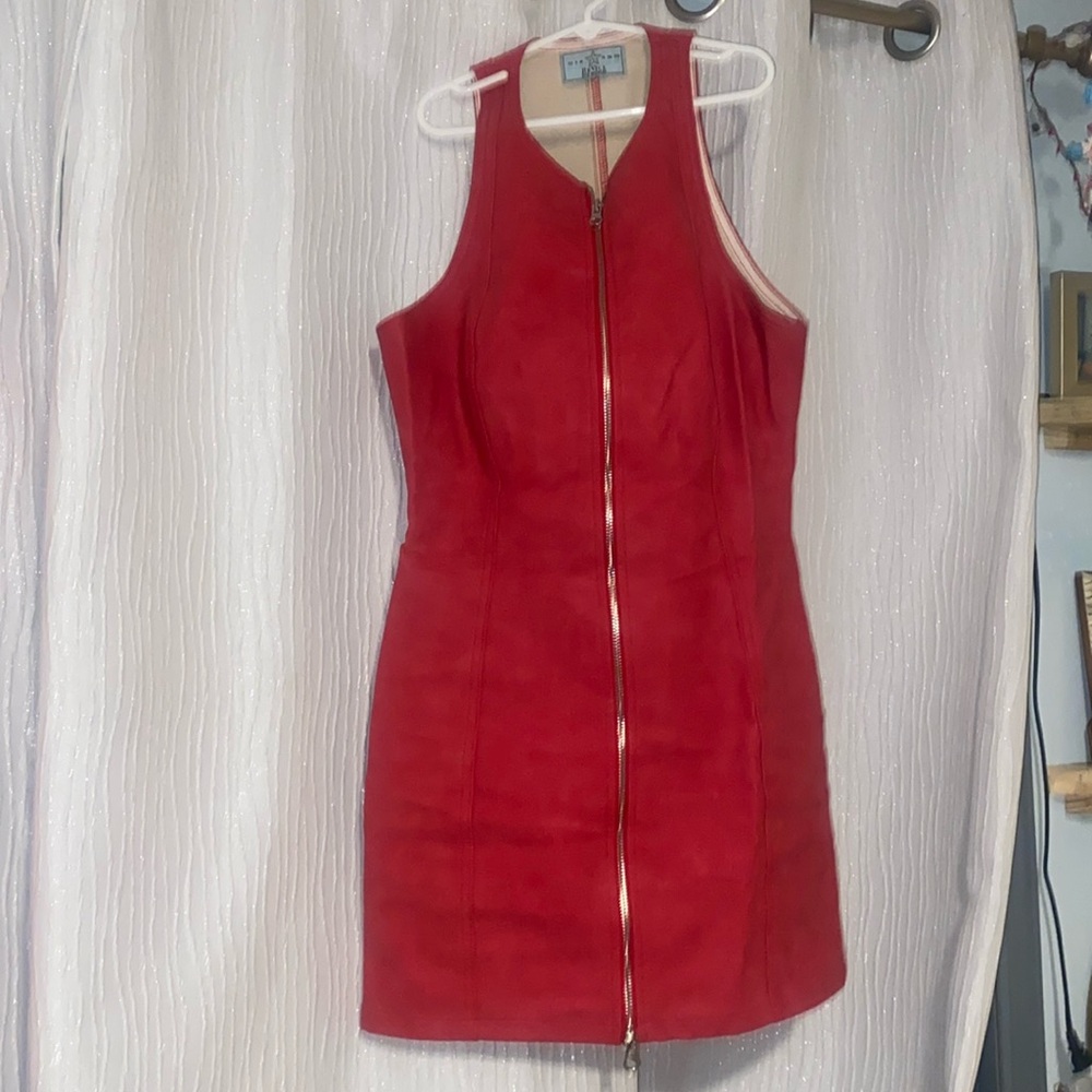 red revice dress